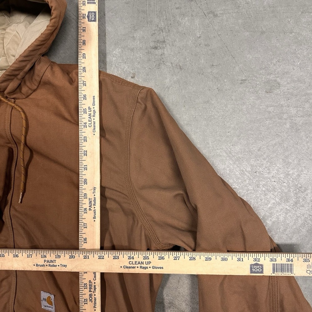 Carhartt Fire Resistant Jacket Mens XL Brown HRC3 FullZip Hoodie Workwear FRJ237 - Picture 10 of 10